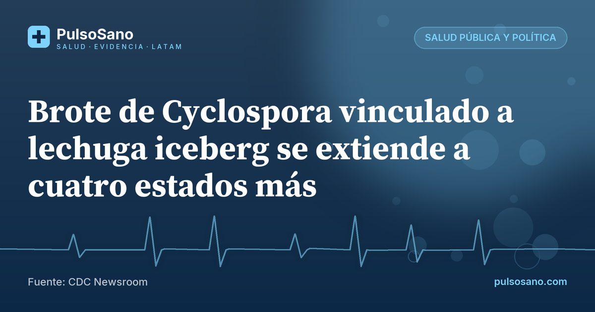 Brote de Cyclospora vinculado a lechuga iceberg se extiende a cuatro estados más