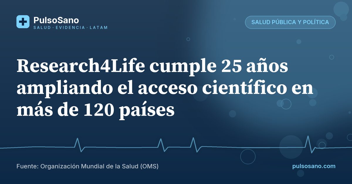 Research4Life cumple 25 años ampliando el acceso científico en más de 120 países