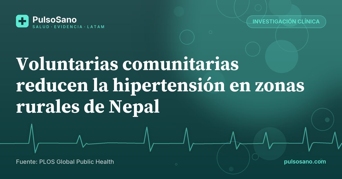 Voluntarias comunitarias reducen la hipertensión en zonas rurales de Nepal